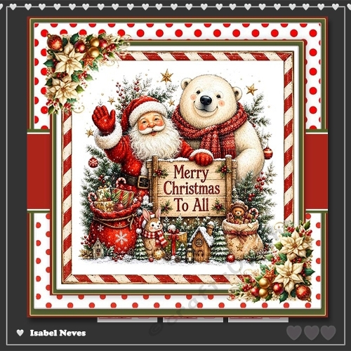 6x6 ~ Merry Christmas To All