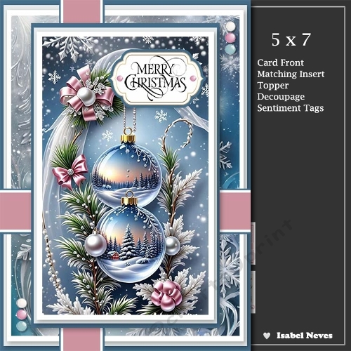 5x7 ~ Sparkle And Shine Christmas Time