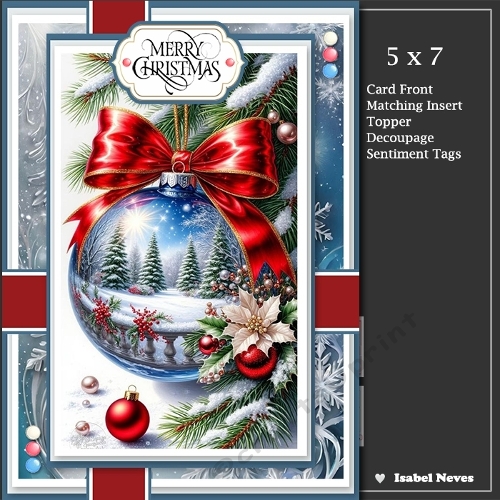 5x7 ~ Sparkle And Shine Christmas Time 2