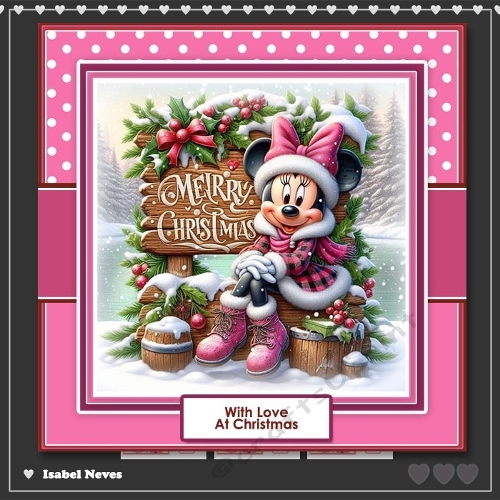 6x6 Christmas Minnie