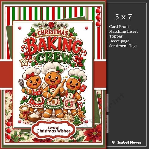 5x7 ~ Christmas Baking Crew