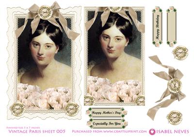 Elegant Vintage Paris Lady 005