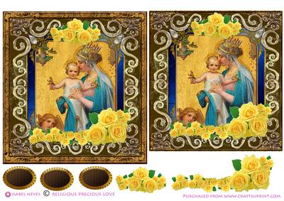 Precious Love Mary and Jesus Card Front