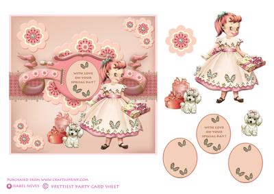 Prettiest Party Decoupage Card Topper