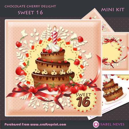 Sweet 16 -chocolate Cherry Delight Mini Kit