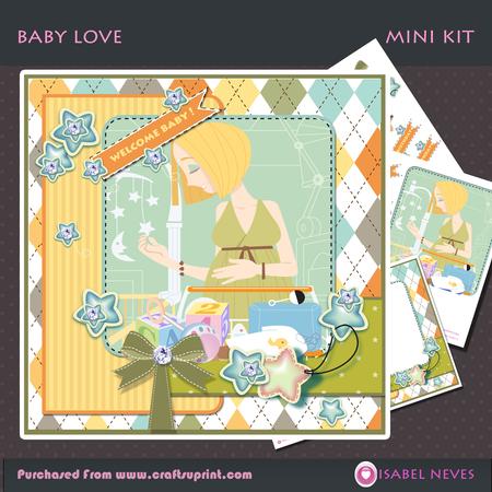 Baby Love Decoupage Mini Kit