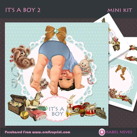 It's a Boy 2 Decoupage Mini Kit