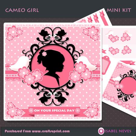 Cameo Girl Decoupage Mini Kit