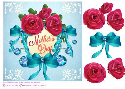 Mothers Day Decoupage Card Front