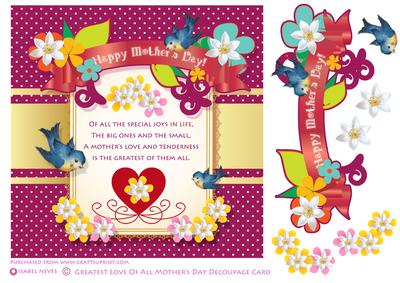 Greatest Love of All Mother's Day Card Front