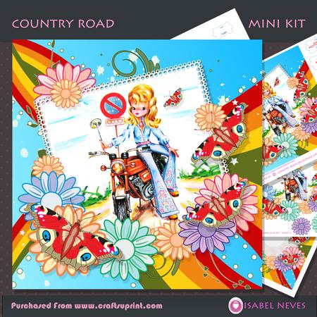 Country Road Decoupage Mini Kit