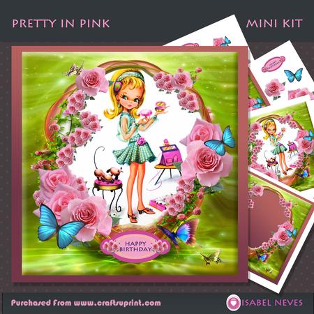 Pretty in Pink Decoupage Mini Kit
