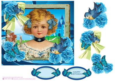 Magical Moments Decoupage Card Front