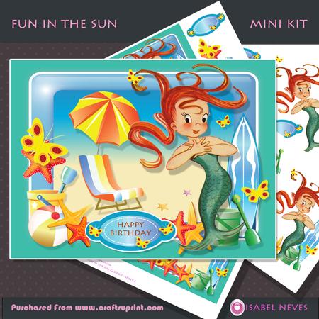 Fun in the Sun Mermaid A5 Mini Kit