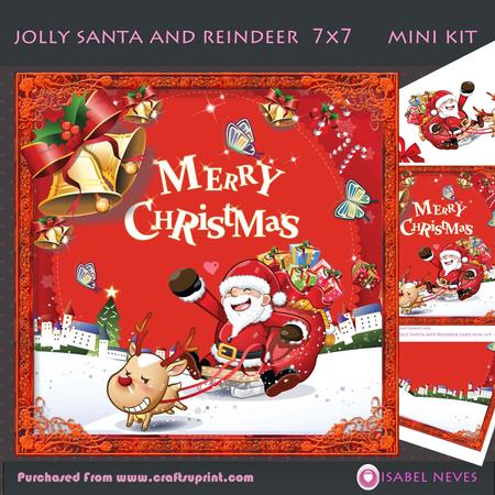 Jolly Santa and Reindeer Mini Kit
