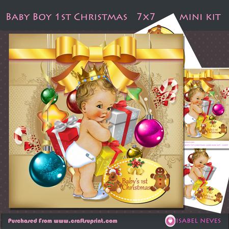 Baby Boy's First Christmas Mini Kit