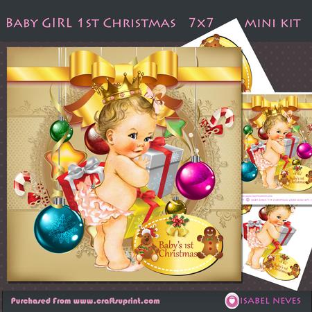 Baby Girl's First Christmas Mini Kit