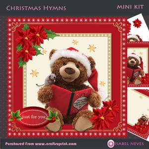 Cute Christmas Hymns Bear