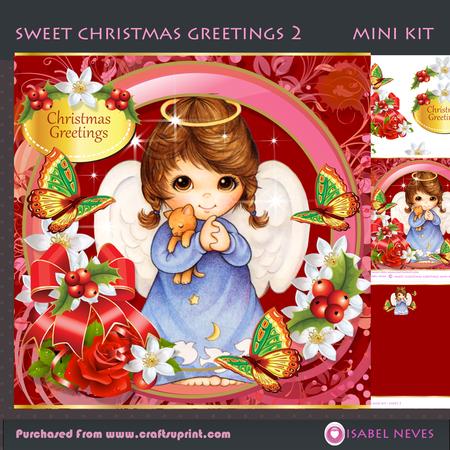 Sweet Christ Angel & Kitten Greetings