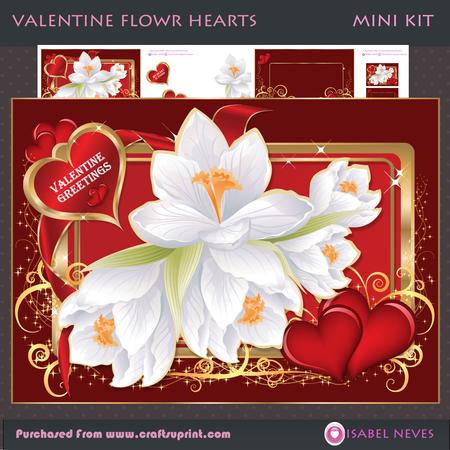 Valentine Flower Hearts