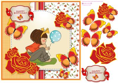 Balloon Birthday Girl