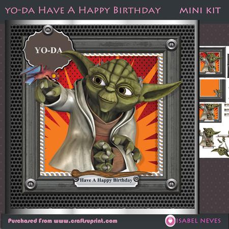 Yo-da Have a Happy Birthday Mini Kit