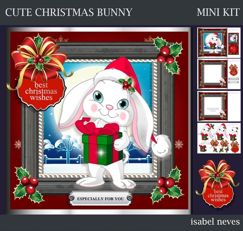 Cute Christmas Bunny