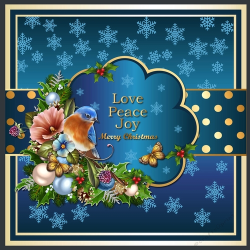 Christmas Love, Peace, Joy  2 Mini Kit