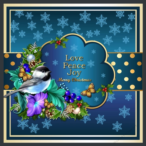 Christmas Love, Peace, Joy  3 Mini Kit