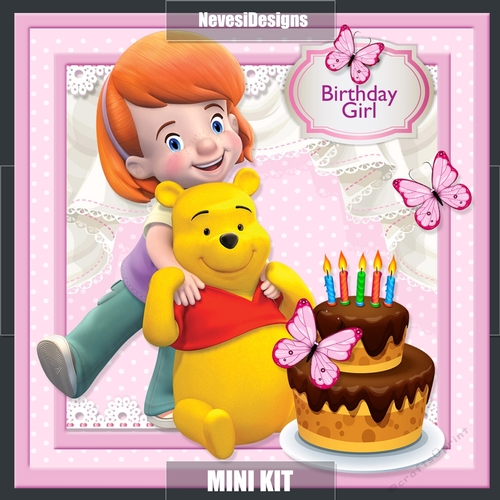 Pooh And Darby Birthday Girl