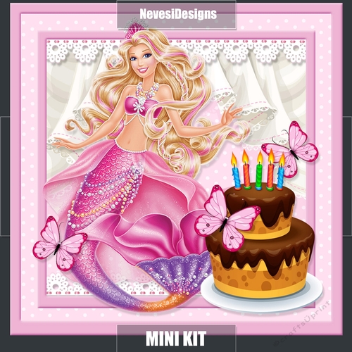 Mermaid Princess Birthday Girl