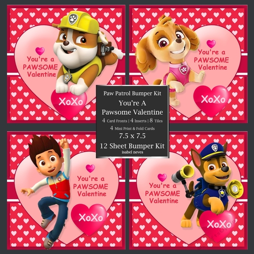 PawPatrol Bumper Kit: Youre A Pawsome Valentine