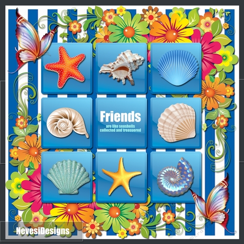 Friends are like sea shells
