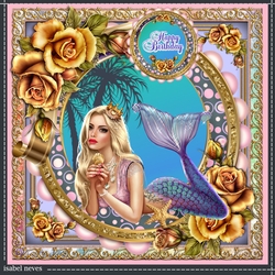 Mermaid And Roses