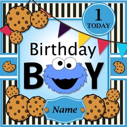 Cookie Monster Birthday Boy