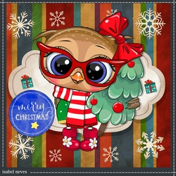 Cute Christmas Owl