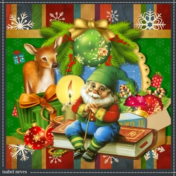 Christmas Elf And Reindeer