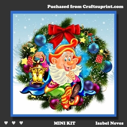 Christmas Elf With Lamp