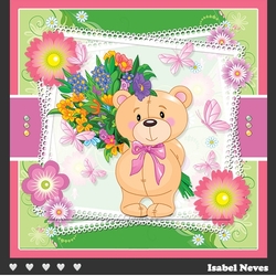 Pretty Spring Bear Birthday / Mothers Day and More..