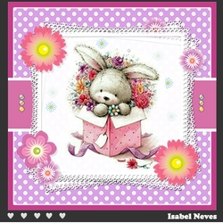 Pretty Bunny In A Box ~ Birthday / Easter and More...