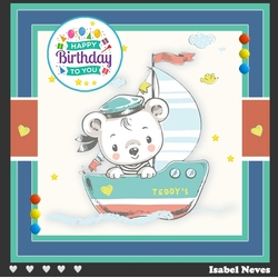 Cute Teddy Birthday Ages 1 to 6