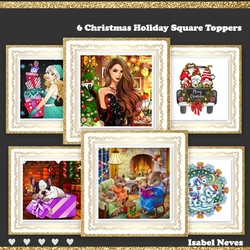 Christmas Holiday Square Toppers_Set2