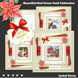 Beautiful Red, Green, Gold Christmas Collection