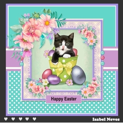 Cute Easter Kitten