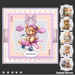 Beary Cute Mini Kit 6 Card Set