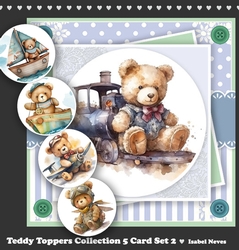 Teddy Toppers 5 Card Collection Set 2