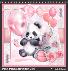 Pink Panda Birthday Girl