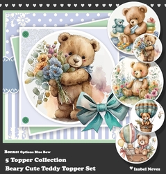 Beary Cute Teddy Topper Collection Set