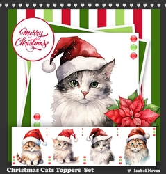 Christmas Cat Toppers Collection Set