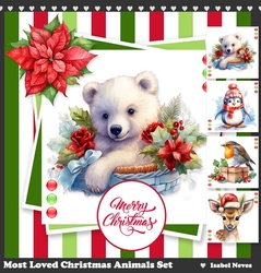Most Loved Christmas Animals Toppers Set